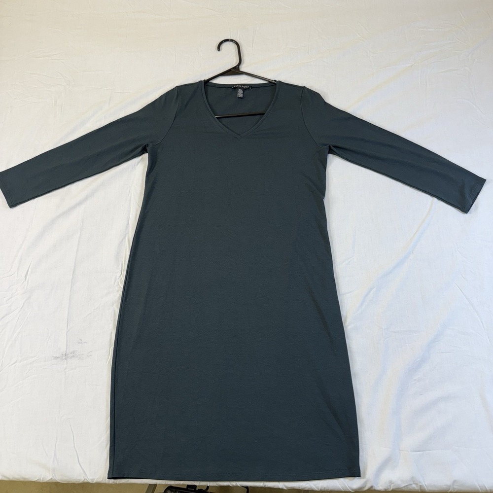 Eileen Fisher Dark Gray Tunic RN 78121 CA 34460 XXS/TTP. Minimalist High End